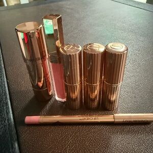 Charlotte Tilbury Lipstick and Lip Gloss Set - Pink and Gold